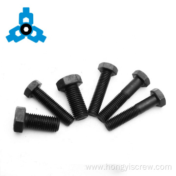 Grade8.8 Black Bolts Hexagonal Head Screw